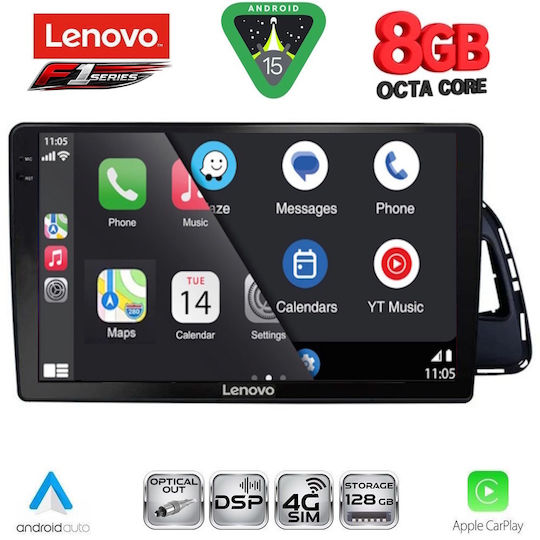 Lenovo Car Audio System for Audi Q5 2010-2018 (Bluetooth/USB/WiFi/GPS/Apple-Carplay/Android-Auto) with Touch Screen 10"