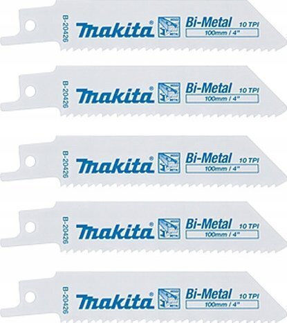 Makita Makita Reciprocating Saw Blade Bim 100x0.9mm 5 Pieces Wood Nails Metal