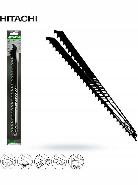 Hitachi Reciprocating Saw Blades Rs80 2 Pieces