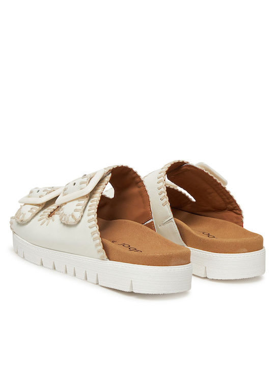 Damen Flache Sandalen Weiß