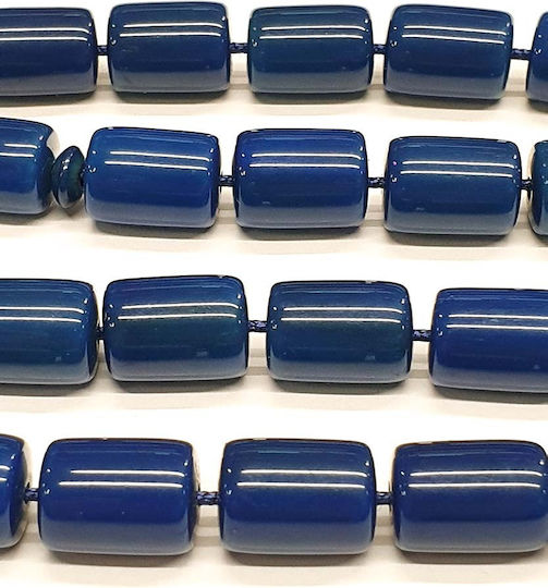 Roloi Komboloi Resin Worry Beads with 33 Beads Blue 40cm