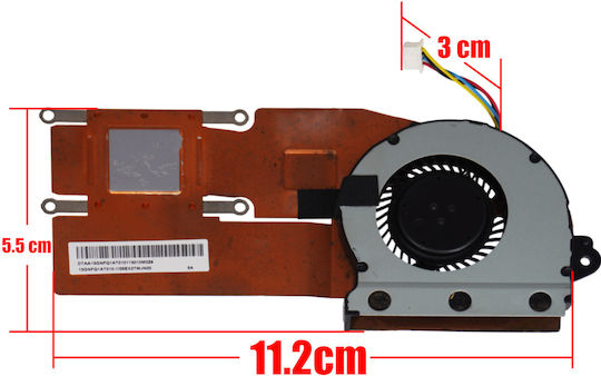 Laptop Cpu Cooling Fan Asus X202e S200 X202 S200e Q200e X201e X201ep X201ev Kdb05105hb Ab05105hx060b00 13gnfq1at010 Heaatsink 4pin Code 81640