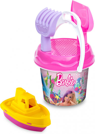 Small Castle Barbie Beach Play Set 6 Accessories Pink