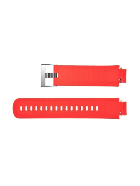 Λουράκι Σιλικόνης Amazfit Verge 3 Fits All 22mm Κόκκινο Oem Λουράκι Σιλικόνης Amazfit Verge 3 Fits All 22mm Κόκκινο Oem