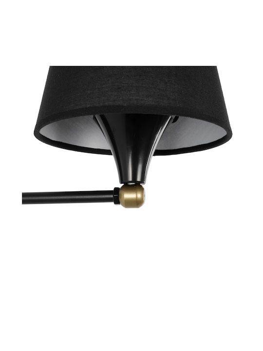 GloboStar Modern Lamp Wall with Socket E27 Black 15x20cm
