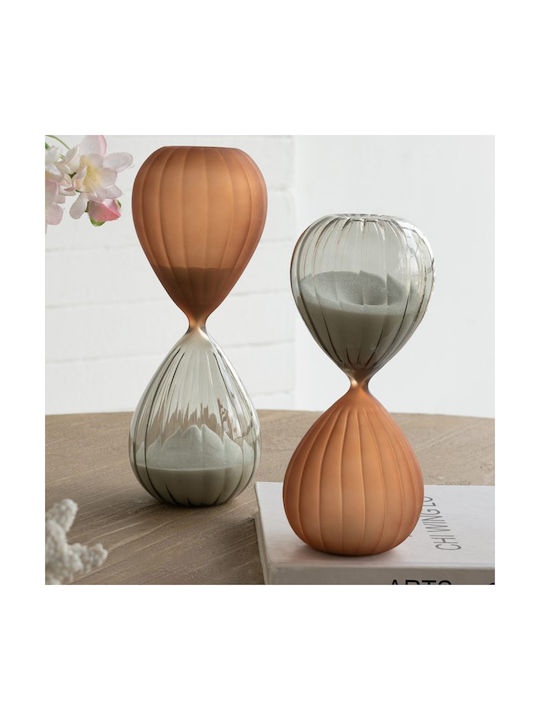 Artekko Bürodekoration Zubehör Sanduhr aus Glas 9,3x9,3x24,8cm Verschiedene Designs