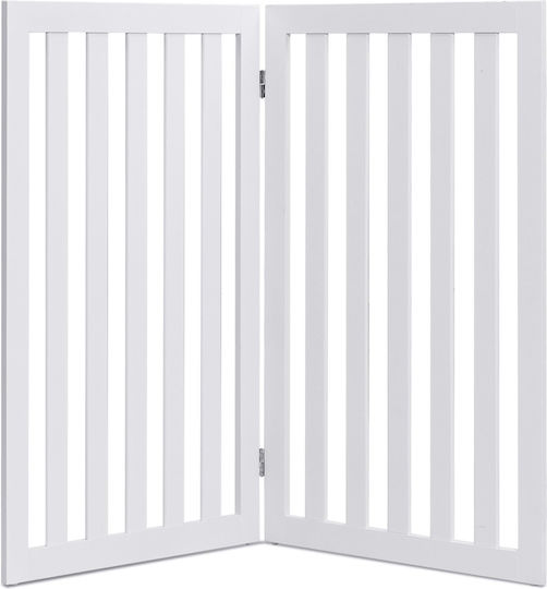 Costway Divider Dog & Cat in White Color 203 x 76cm