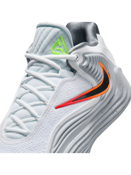 Giannis Freak 7 Висока Баскетболни обувки White / Wolf Grey / Cool Grey / Black