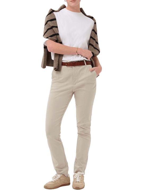 Kaffe Damen Hoch tailliert Stoff Hose Beige Kaffe Damen Hoch tailliert Stoff Hose Beige