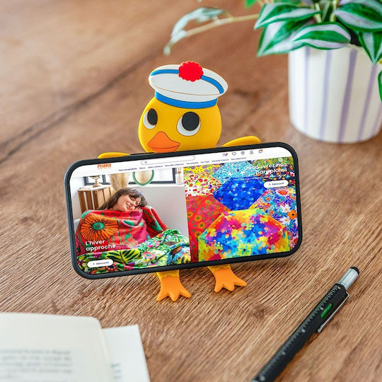Pylones Phone Holder Duck Cell Phone Stand Phone Holder Navy Blue