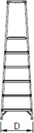 Ladder Aluminum with 3 Steps