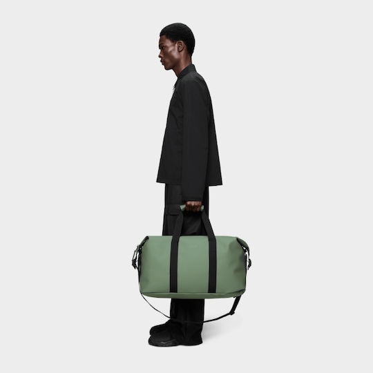 Rains Hilo Weekend Bag Sack Voyage Green Fabric L52cm