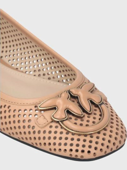 Leather Ballerinas Pink