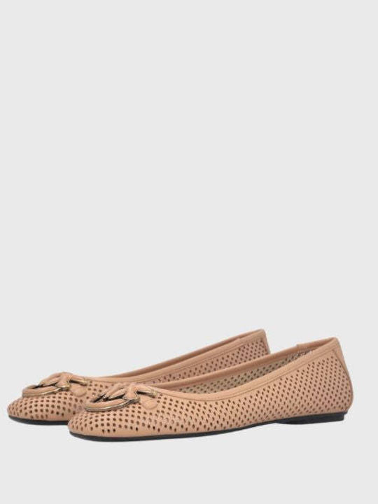 Leather Ballerinas Pink