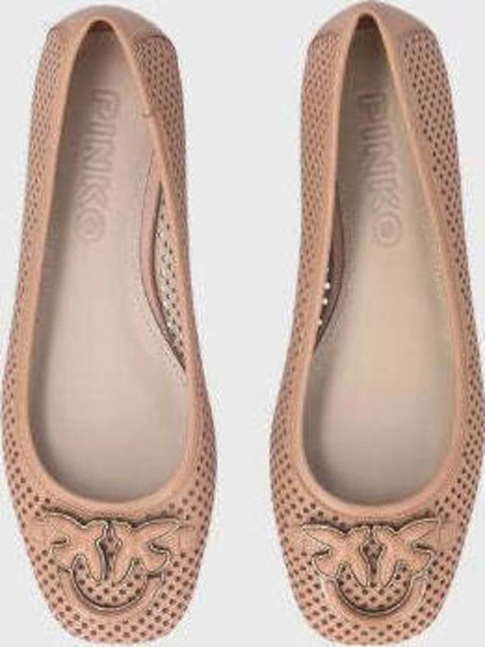 Leather Ballerinas Pink