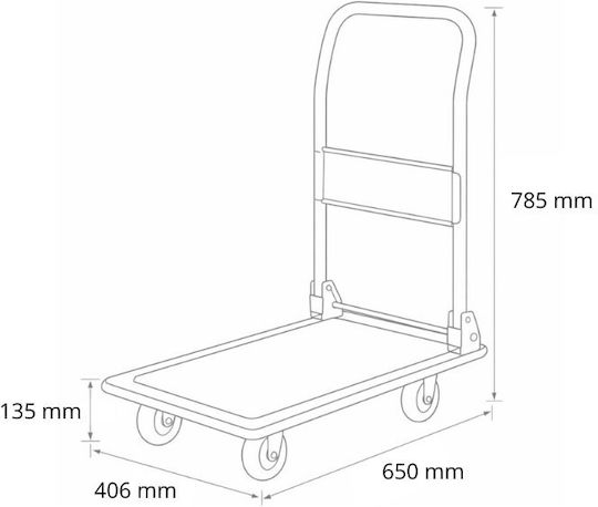 Axion Platform Trolley Foldable for Weight Load up to 100kg