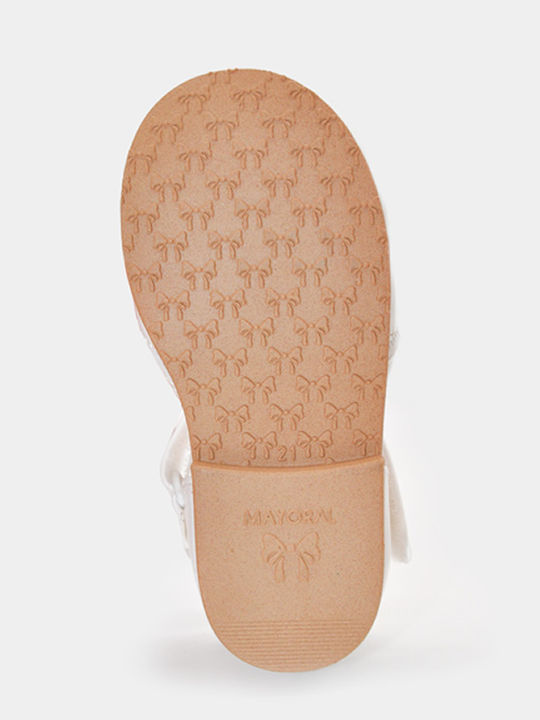 Kids Ballerinas with Elastic Strap White