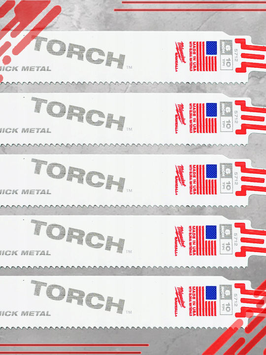 Milwaukee Saw Blade Torch Bimetal 150mm/10t 5 Pieces