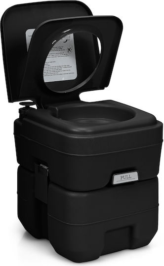 Costway Portable Camping Toilet 20L + 12L with Removable Waste Tank