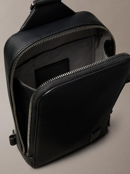 Emblem Herrentasche Sling Schwarz