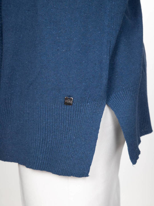 Women's Cardigan with Buttons Navy Blue