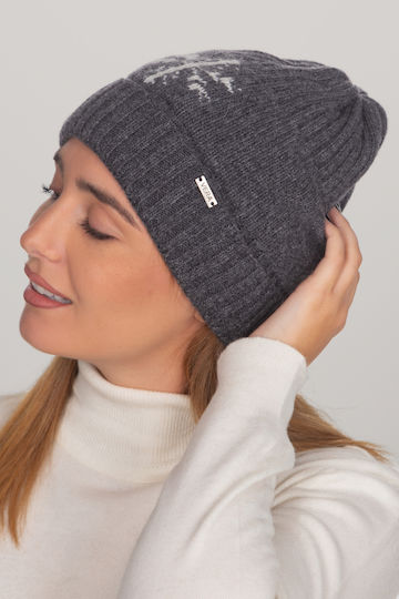Beanie Beanie Knitted in Gray color