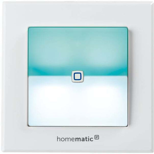 HomeMatic IP Switch brand switch Încastrat Comutator de Perete Iluminat Dublu cu Cadru Alb
