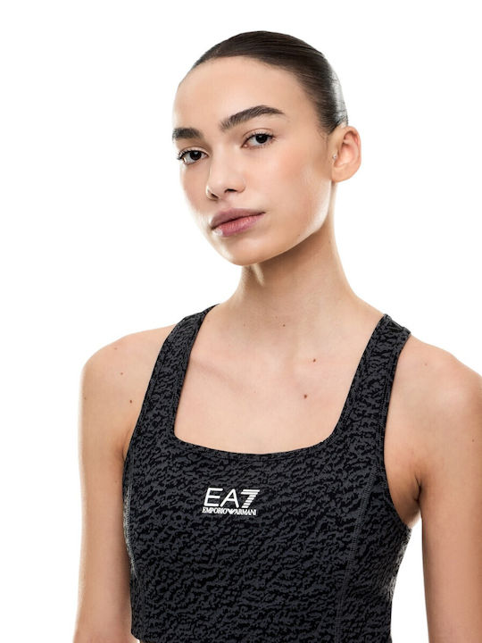 Women's Sports Bra without Padding Anthracite-Black