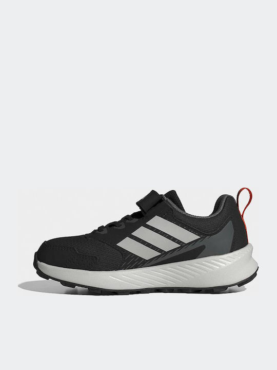 Kids Hiking Shoes Tracefinder With Hoop & Loop Closure Black