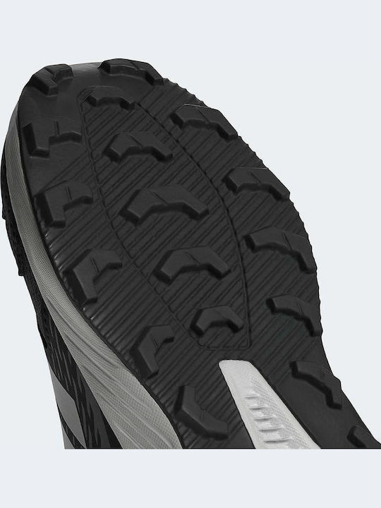 Kids Hiking Shoes Tracefinder With Hoop & Loop Closure Black