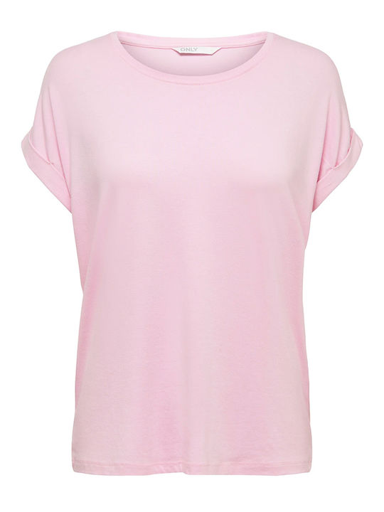 Damen T-Shirt Rose/Brown