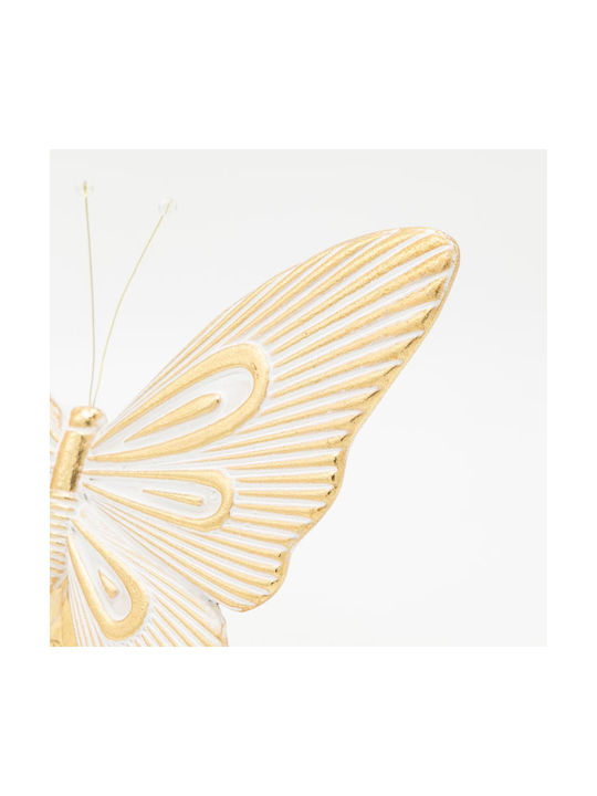 Schmetterling Polyresin Gold 24,5x9x16,5cm Διάφορα Επιτραπέζια Διακοσμητικά