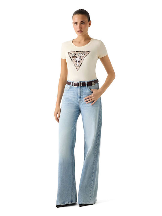 Guess Triangle Triangle T-Shirt Beige