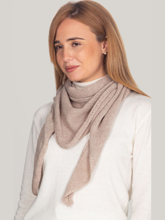 Frauen Wollschal Beige