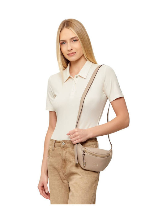 Fabric Women's Shoulder Bag Beige