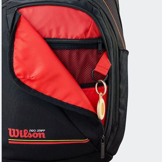 Wilson Staff Τσάντα Πλάτης Τένις 2 Ρακετών Μαύρη