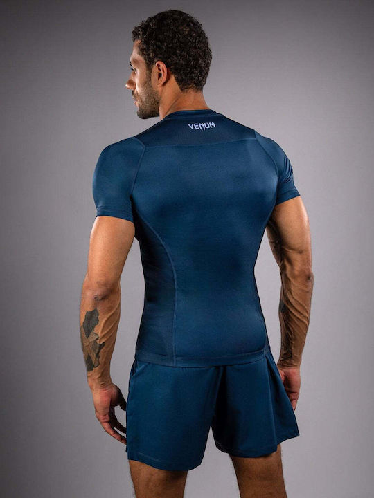 Venum Short Sleeve Shirt VENUM-05915-004 for Jiu-Jitsu Blue