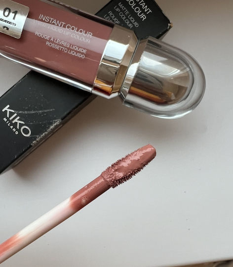 Lipstick Matte Kiko Milano Instant Colour Matte 01 Rosy Beige 6.5 Ml
