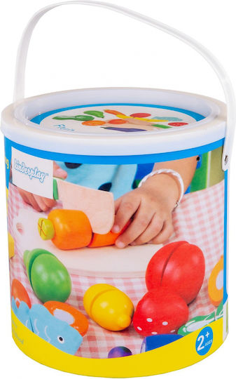Kinderplay Joc cu fructe și legume din lemn 14buc