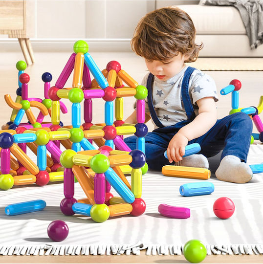 MalPlay MalPlay Magnetisches Bau- und Konstruktionsspielzeug für Kinder ab 3 Jahren