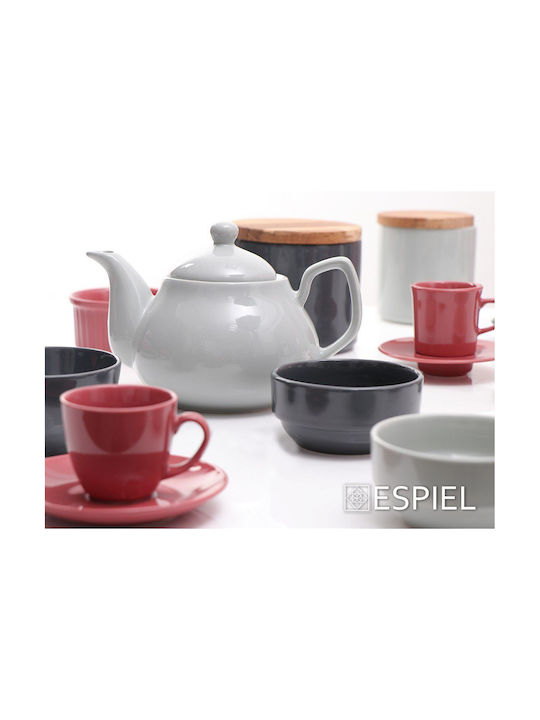 Espiel Essentials Ceramic Round Heat-Resistant Cookware for Souffle 8x8x4cm