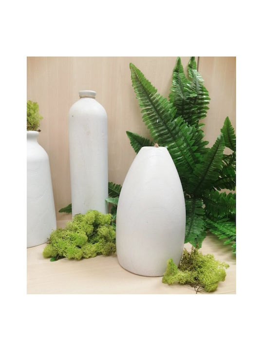 Atmosphera Decorative Vase White 14x14x23cm