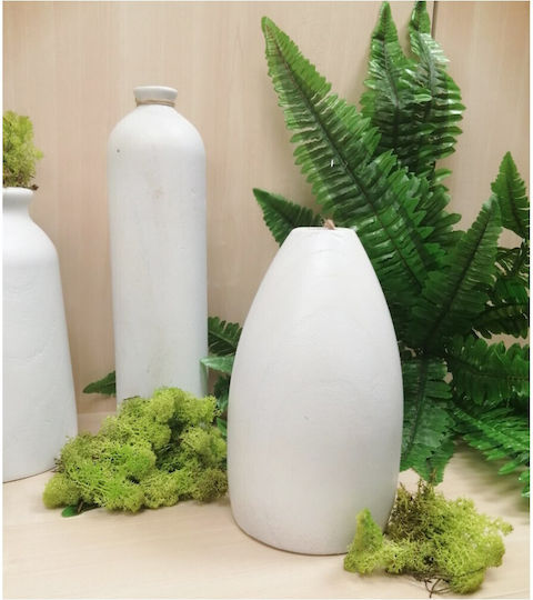 Atmosphera Decorative Vase White 14x14x23cm