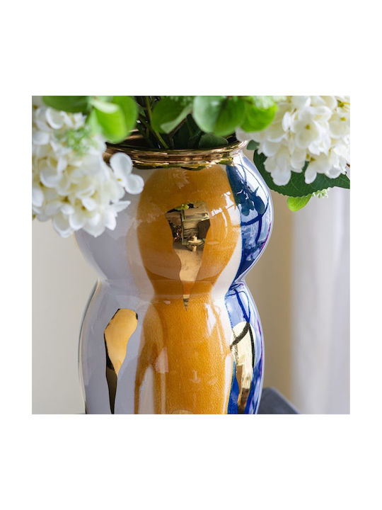 Artekko Ekko Decorative Ceramic Vase Multicolored 20x20x41.3 cm