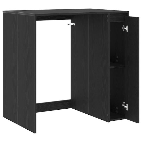 vidaXL Cabinet de baie Mobilier pentru baie L87xA60xÎ89cm Negru