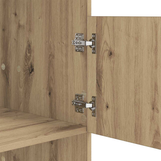 vidaXL Cabinet de baie Mobilier pentru baie L50xA68xÎ102cm Stejar