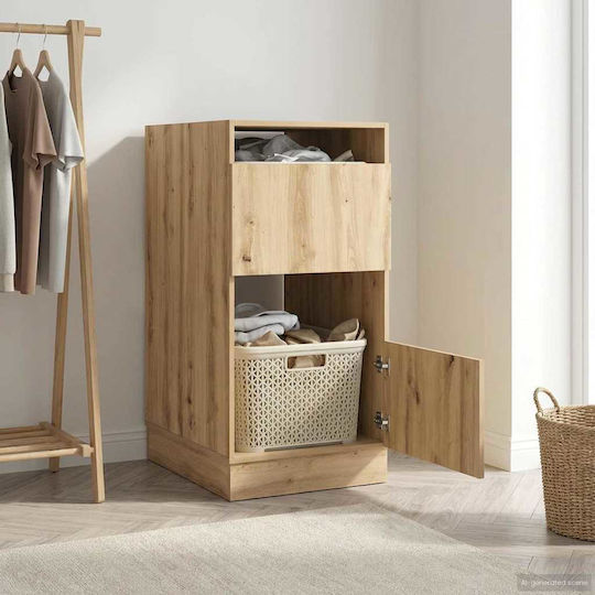 vidaXL Cabinet de baie Mobilier pentru baie L50xA68xÎ102cm Stejar