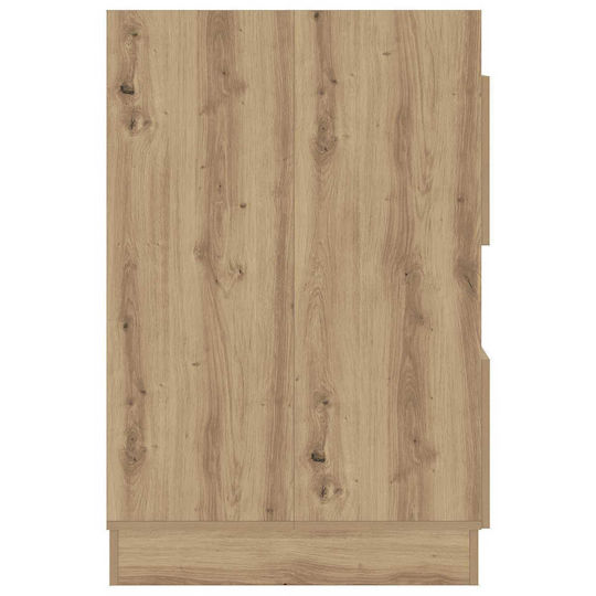 vidaXL Cabinet de baie Mobilier pentru baie L50xA68xÎ102cm Stejar