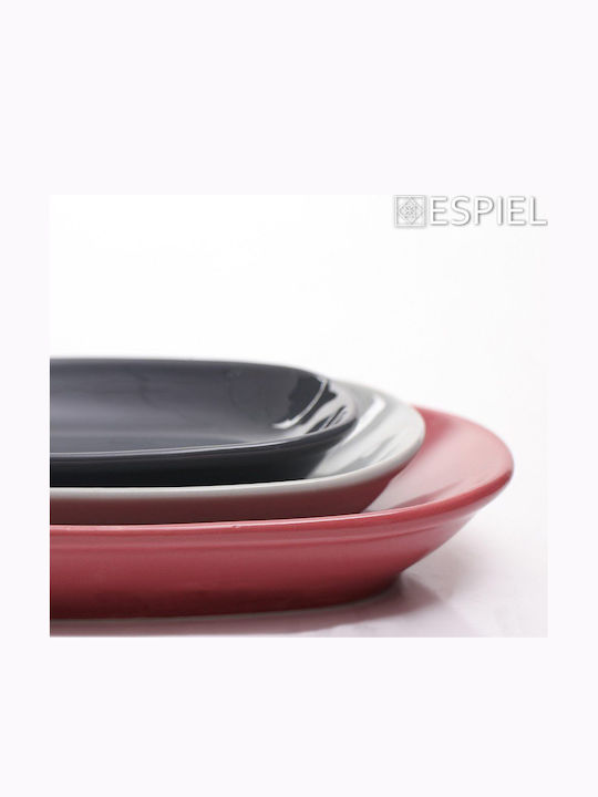 Espiel Essentials Сервизна Плато от Порцелан Червен 15x8.5бр 1бр