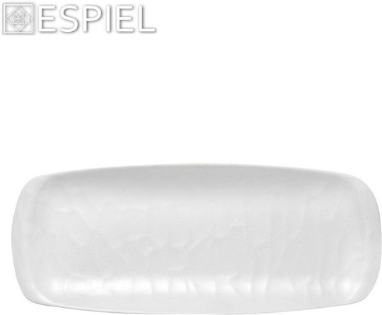 Espiel Wavy Matte Πιατέλα Σερβιρίσματος Ορθογώνια Μελαμίνης Λευκή 26.5x11εκ. Espiel Wavy Matte Πιατέλα Σερβιρίσματος Ορθογώνια Μελαμίνης Λευκή 26.5x11εκ.